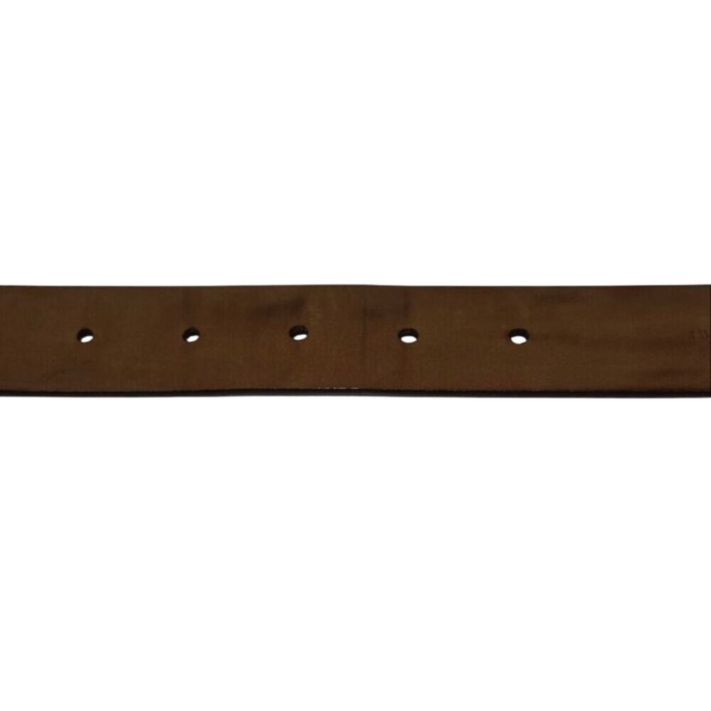 Louis Vuitton Damier Ebene Brown Belt with Gold Buckle - Picture 5 of 10